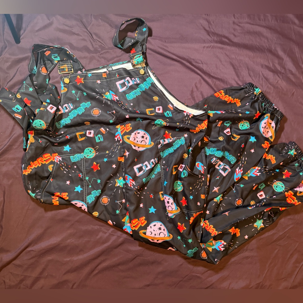 SHEIN Overalls with Space graphics